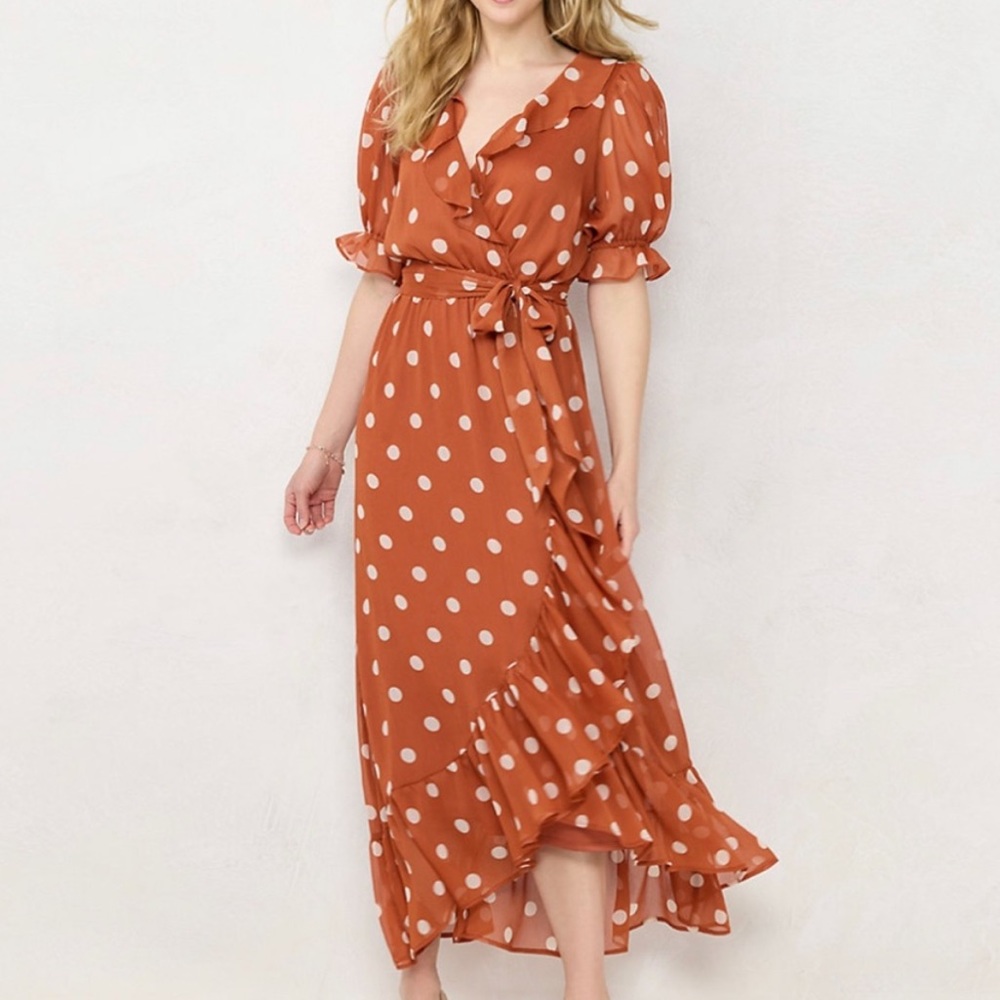 LC Lauren Conrad polkadot dress